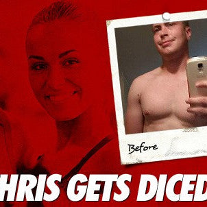 Chris Peavley before and after getting diced