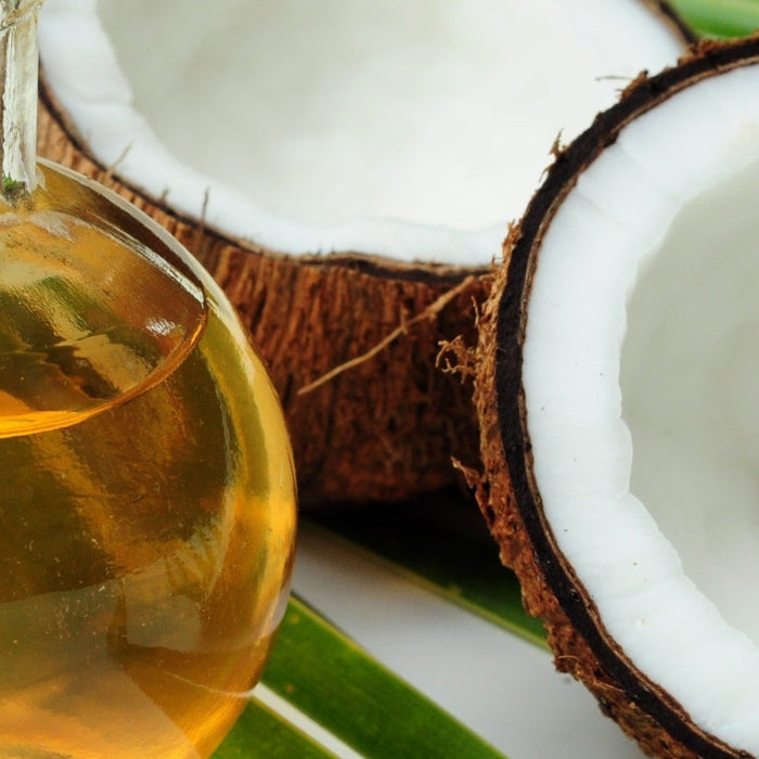 Coconut oil representing a food that boosts testosterone