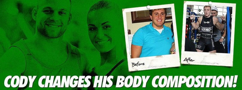 Cody Martin before and after changing his body composition