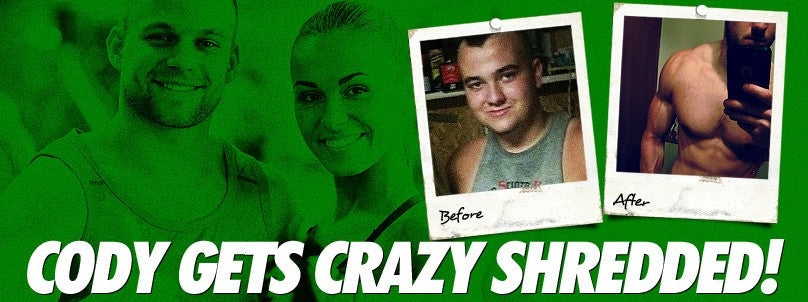 Cody Dyer before and after getting shredded