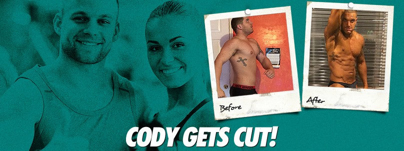 Cody Barta before and after shedding 40 pounds