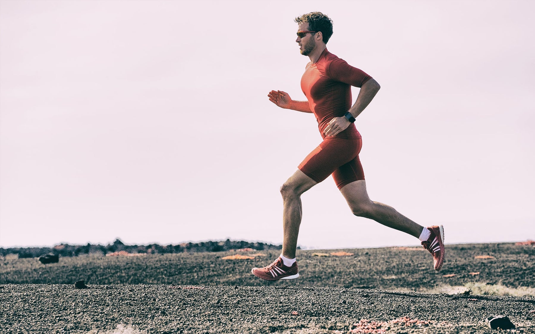 Athlete wearing compression clothing for workout recovery