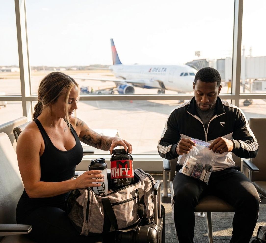 How to travel with supplements on a plane