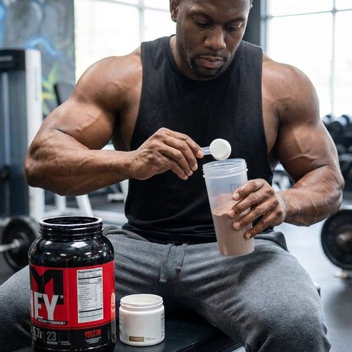 How to stack creatine and protein powder for muscle gain