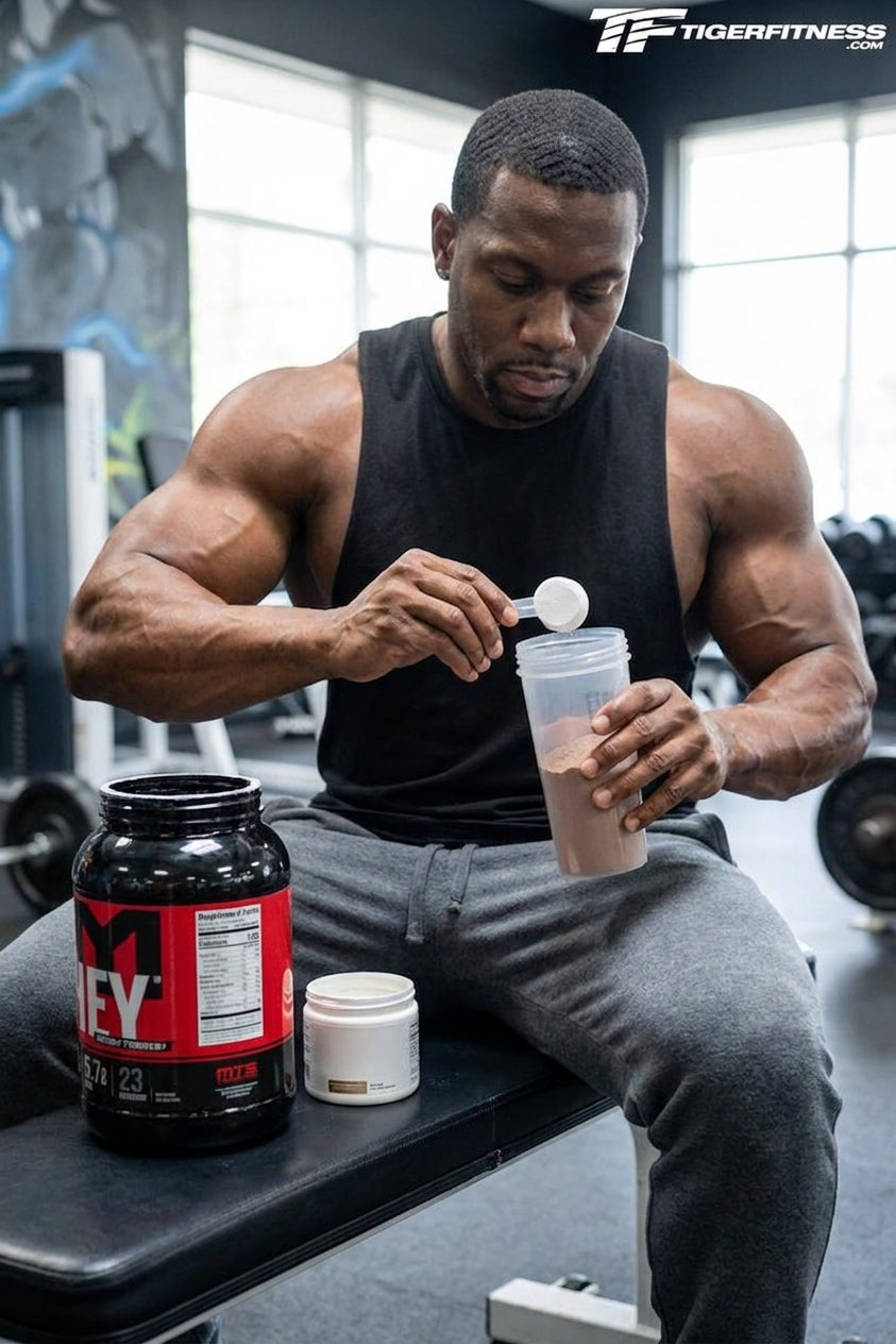How to stack creatine and protein powder for muscle gain