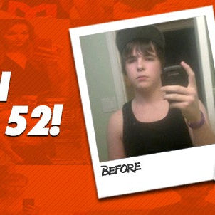 Dillon Fitzgerald before and after packing on 52 pounds