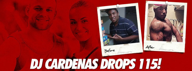 DJ Cardenas before and after losing 115 pounds
