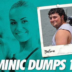Dominic Savio before and after dumping 101 pounds