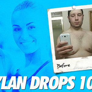 Dylan Meredyk before and after dropping 104 pounds