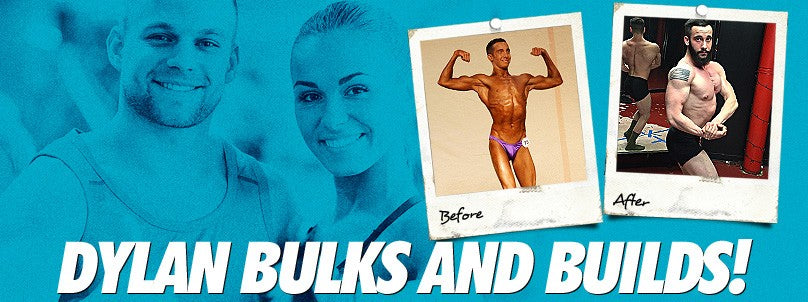 Dylan Dobosz before and after bulking and building muscle
