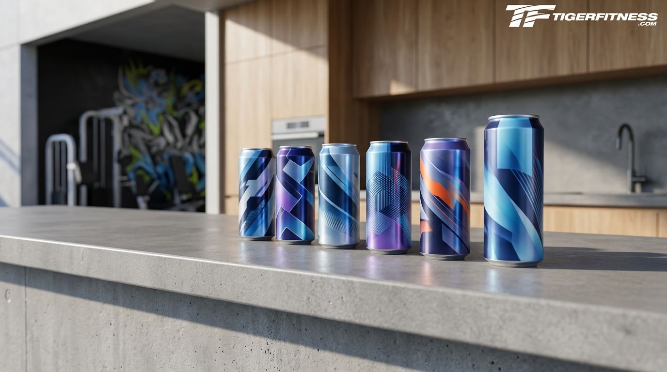 Energy drinks ranked by caffeine content in 2026