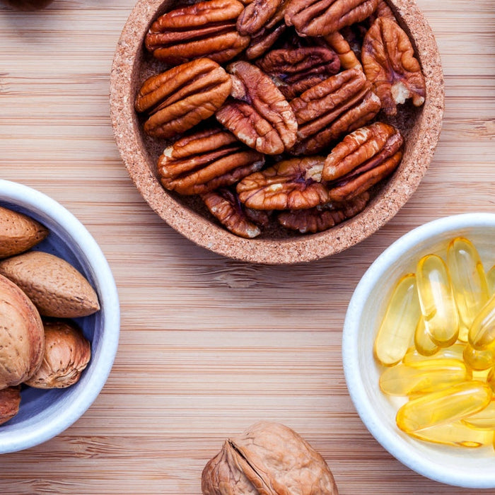 Assortment of healthy fat food sources