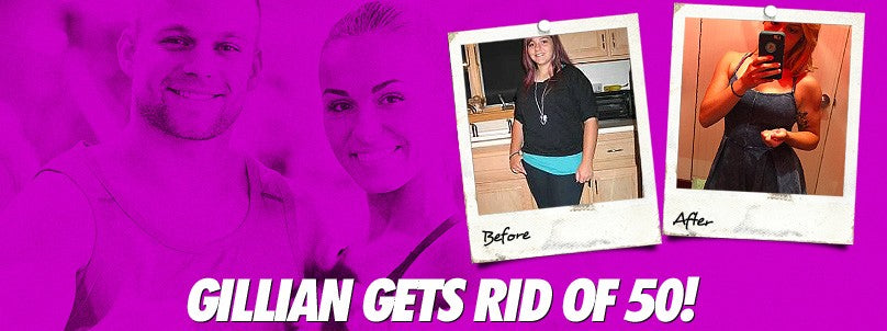 Gillian SanFilippo before and after losing 50 pounds
