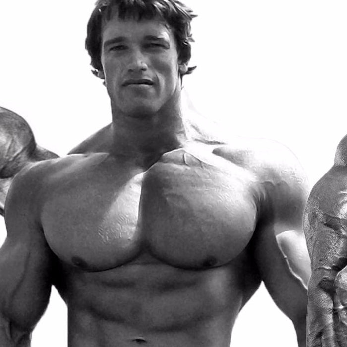 Illustration ranking the top bodybuilders of all time