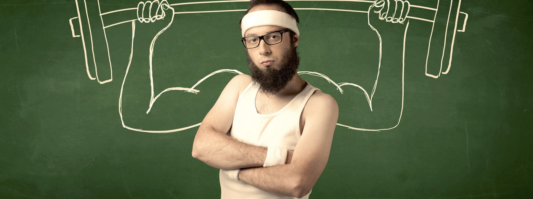 Athlete illustrating signs of being a true gym rat