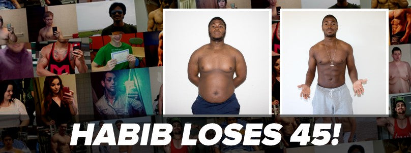 Habib Liehoun before and after losing 45 pounds