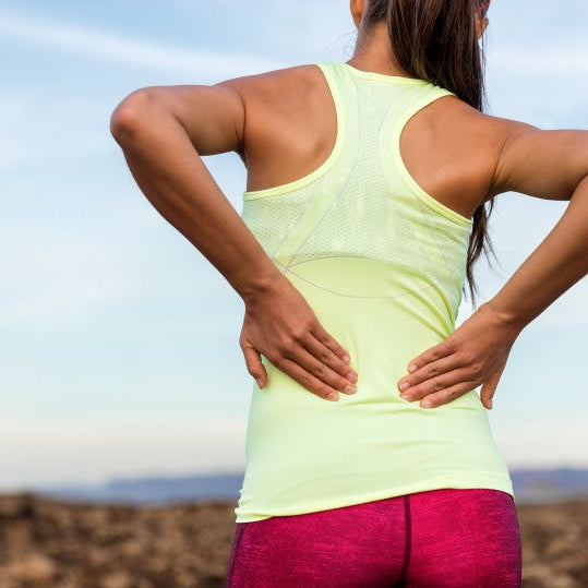 Athlete recovering from a common gym injury