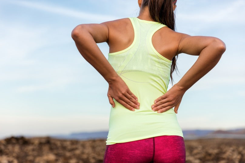 Athlete recovering from a common gym injury