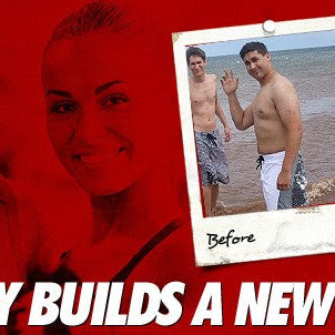 Jeffrey Gaudet before and after losing fat and building muscle
