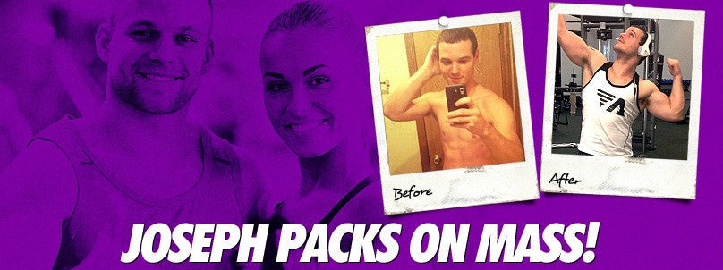 Joseph Schubert before and after packing on serious mass