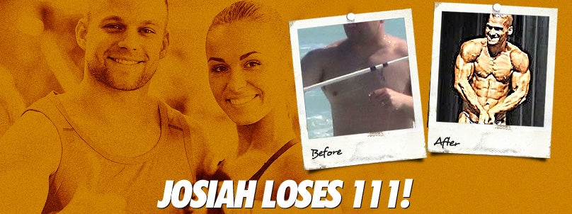 Josiah Dorton before and after dropping 111 pounds