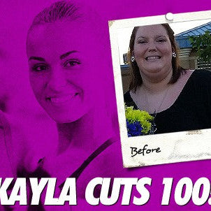Kayla Branthoover before and after cutting 100 pounds
