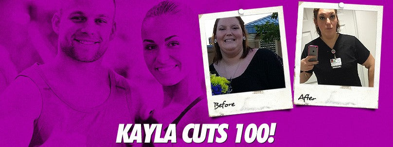 Kayla Branthoover before and after cutting 100 pounds