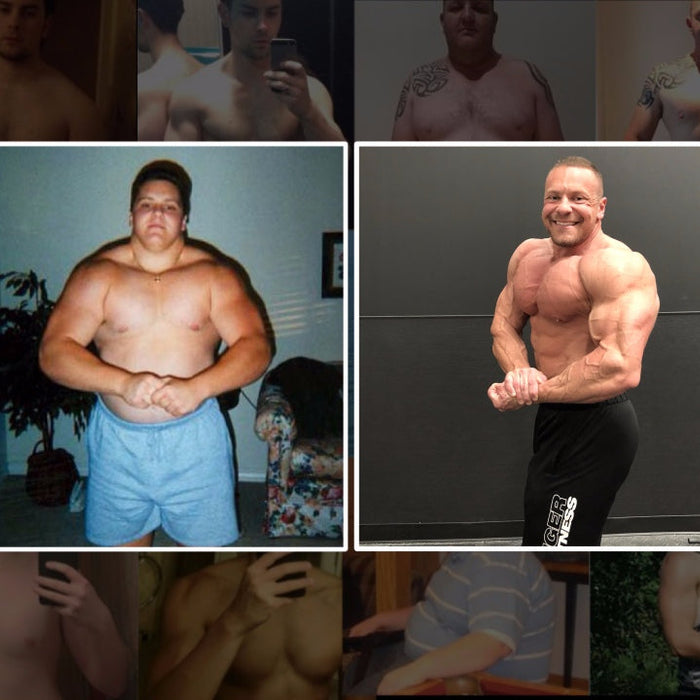 Marc Lobliner before and after his body transformation