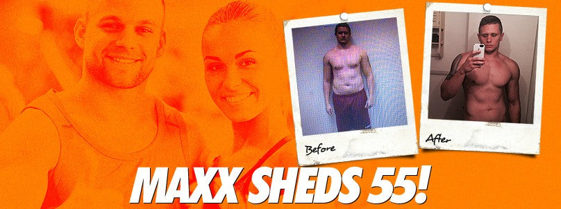 Maxx Amato before and after shedding 55 pounds in 17 months