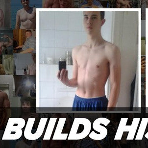 Miguel Asselbergs before and after building his dream body