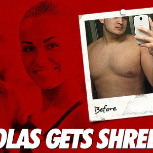 Nicholas Herraiz before and after dropping 35 pounds