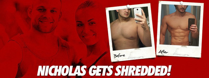Nicholas Herraiz before and after dropping 35 pounds