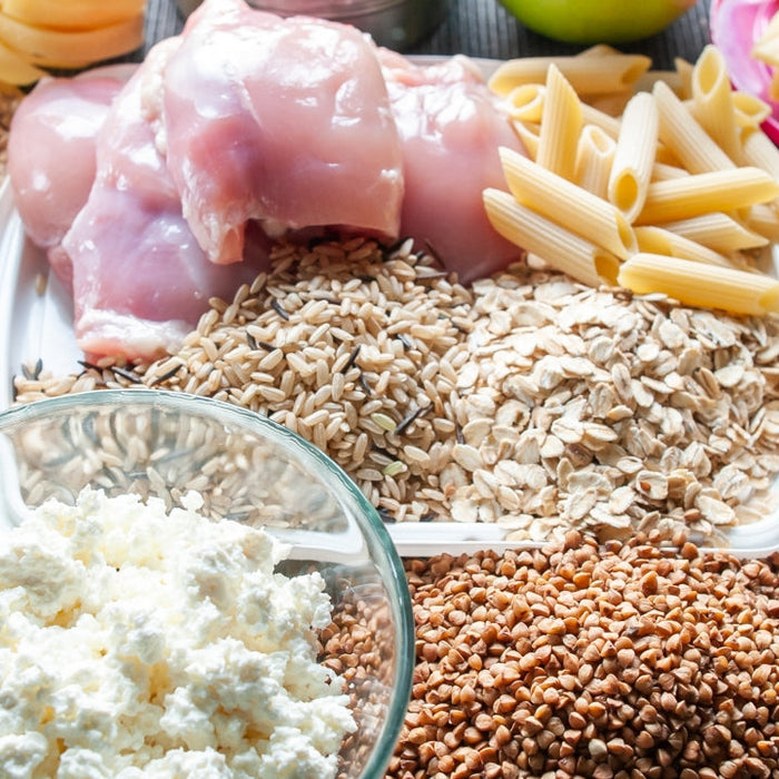 Healthy meal illustrating tips to make nutrition goals stick