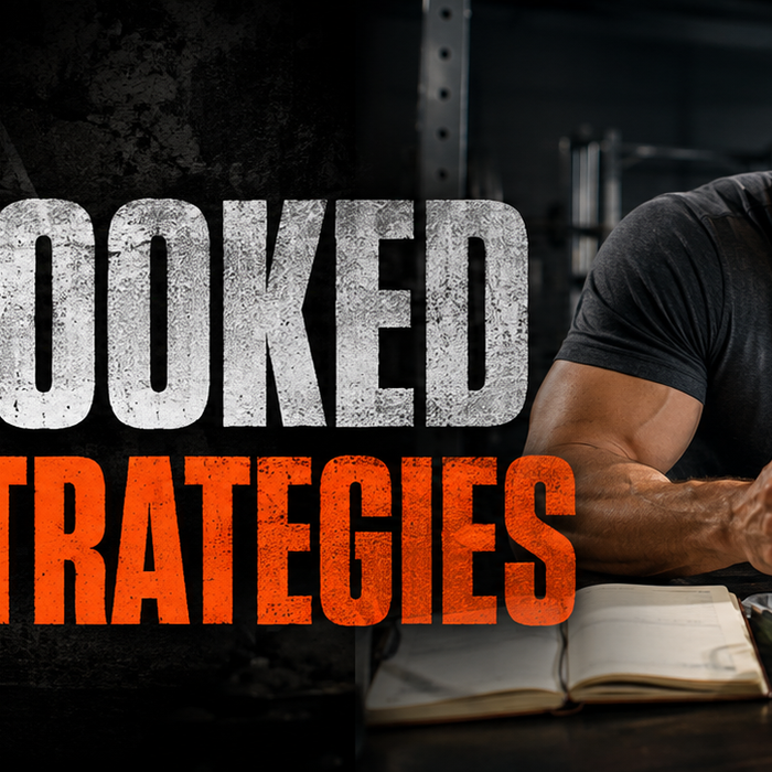 Athlete reviewing meal prep and a nutrition plan with text 6 Overlooked Fat Loss Strategies
