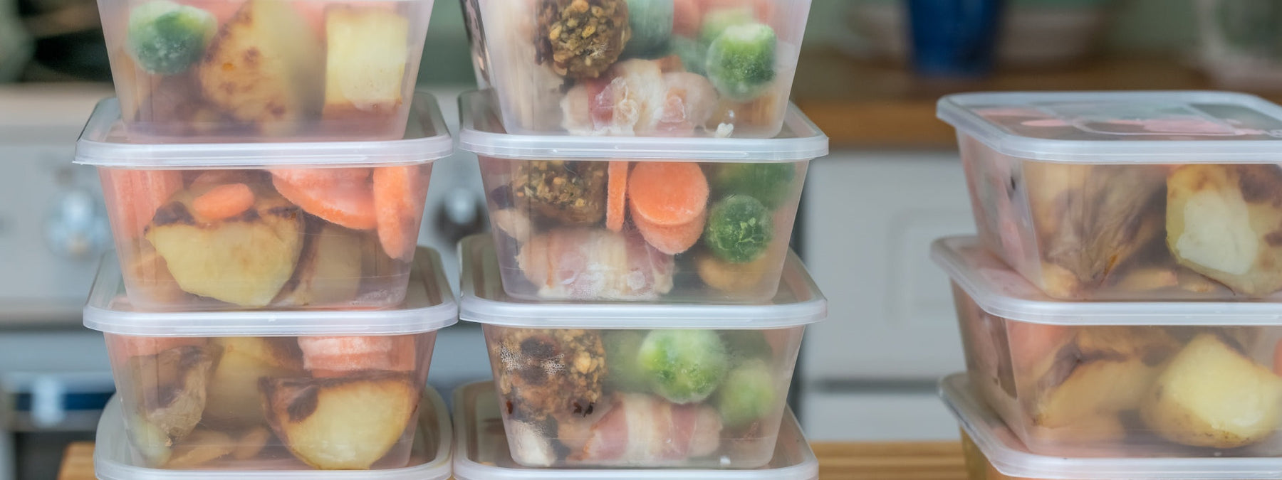 Meal prep containers illustrating reasons you should meal prep