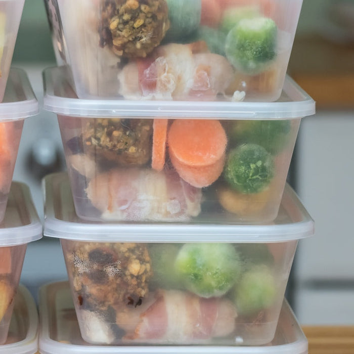 Meal prep containers illustrating reasons you should meal prep