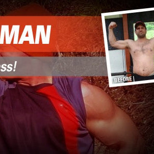 Rob Engleman before and after packing on muscle mass