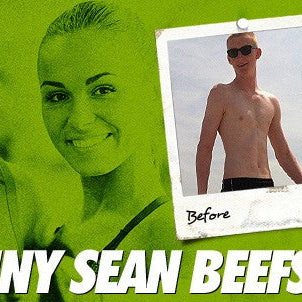 Sean Szymanski before and after beefing up from skinny
