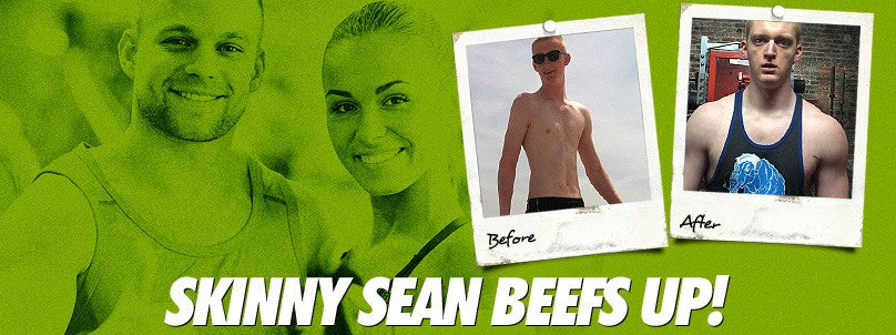 Sean Szymanski before and after beefing up from skinny