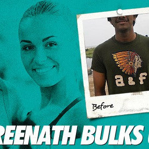 Shreenath Ganesh before and after bulking up
