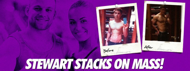 Stewart McWhirter before and after packing on muscle mass
