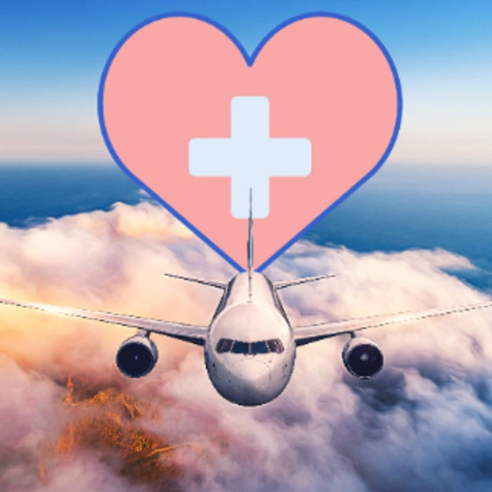 Traveler staying healthy while on the road