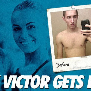 Victor Ivankin before and after putting on mass from skinny