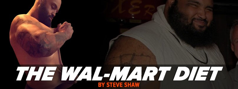 Fat Pat before and after losing 330 pounds on the Wal-Mart diet