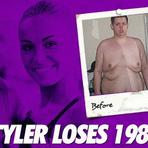 Tyler Fleming before and after losing 198 pounds
