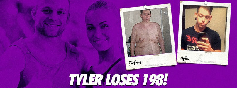 Tyler Fleming before and after losing 198 pounds