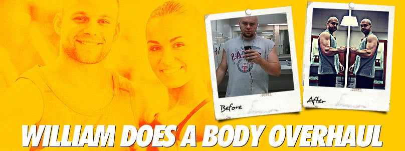 William Simpson before and after his complete body overhaul