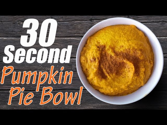 30-Second Pumpkin Pie Bowl