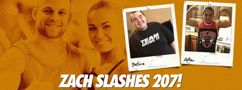 Zach Dobson before and after slashing 207 pounds