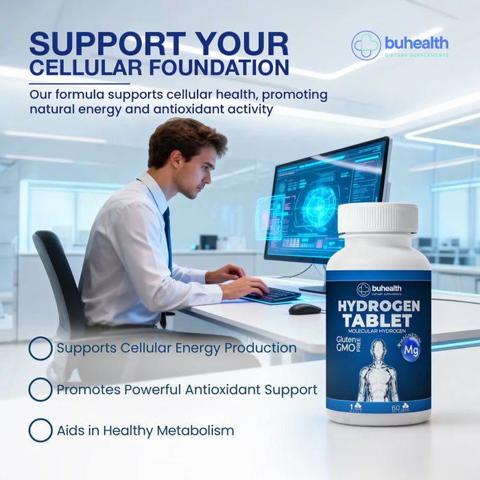 Hydrogen Tablets | Molecular Hydrogen + Magnesium | 80mg